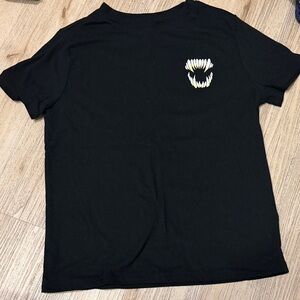 Cat & Jack Black Kids T-Shirt with White Graphic